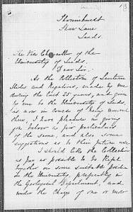 Godfrey Bingley's letter 